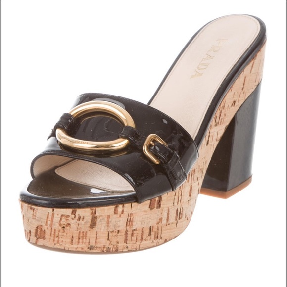 prada platform slide sandal